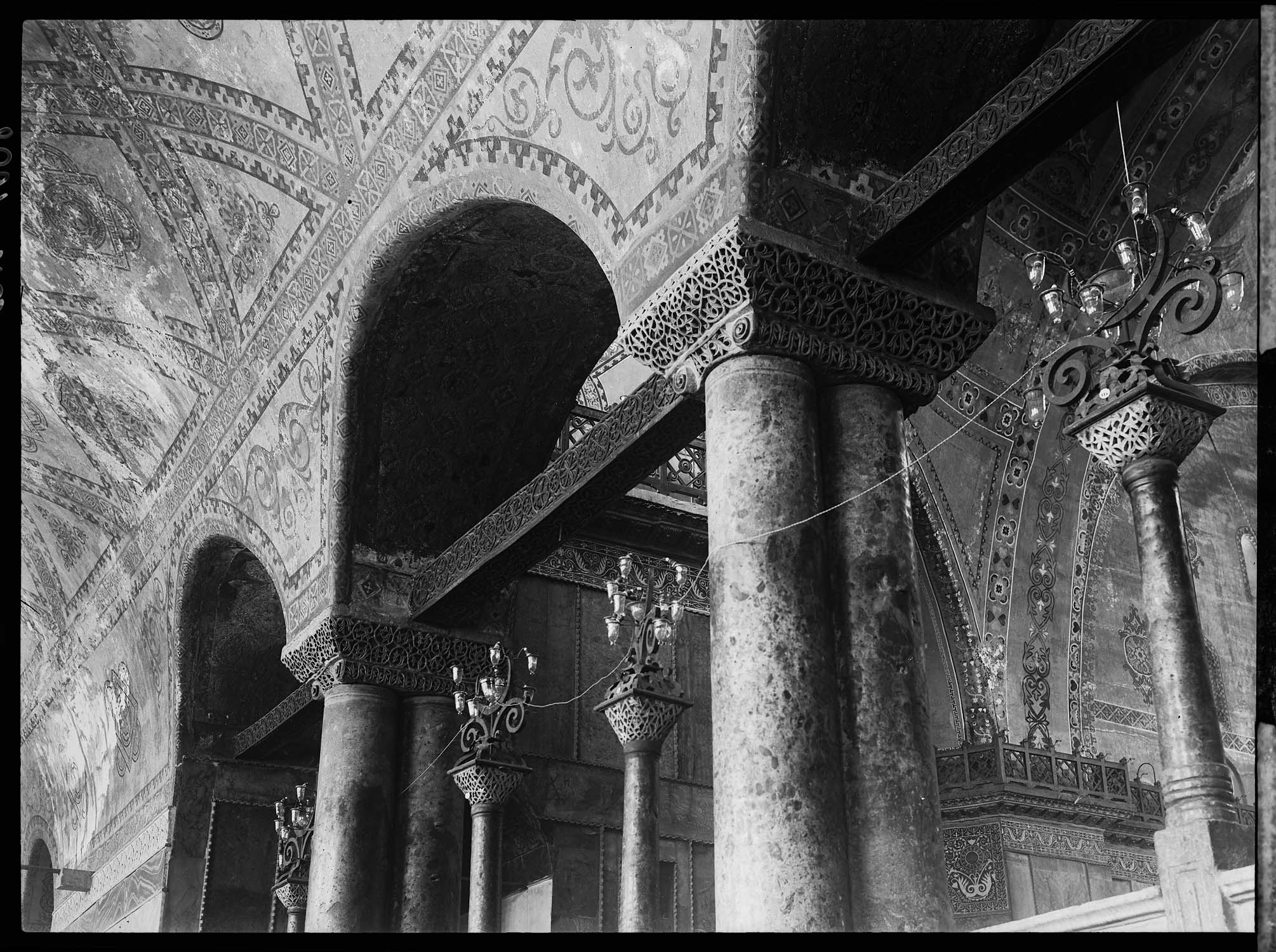 Détail du décor des tribunes